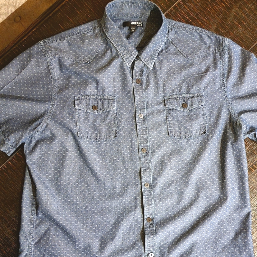Murano printed denim shirt